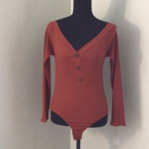 LuLus Copper Body Suit